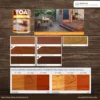 TOA Decking Stain Matt colors_result เฉดสี TOA Decking Stain Matt สำหรับพื้นไม้ภายนอก เช่น Teak, Redwood, Mahogany
