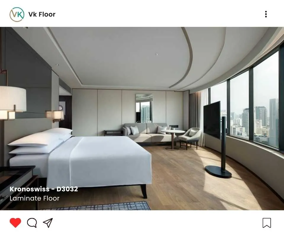 พื้นลามิเนต Kronoswiss สำหรับคอนโดทันสมัย กันรอย กันชื้น ติดตั้งง่าย