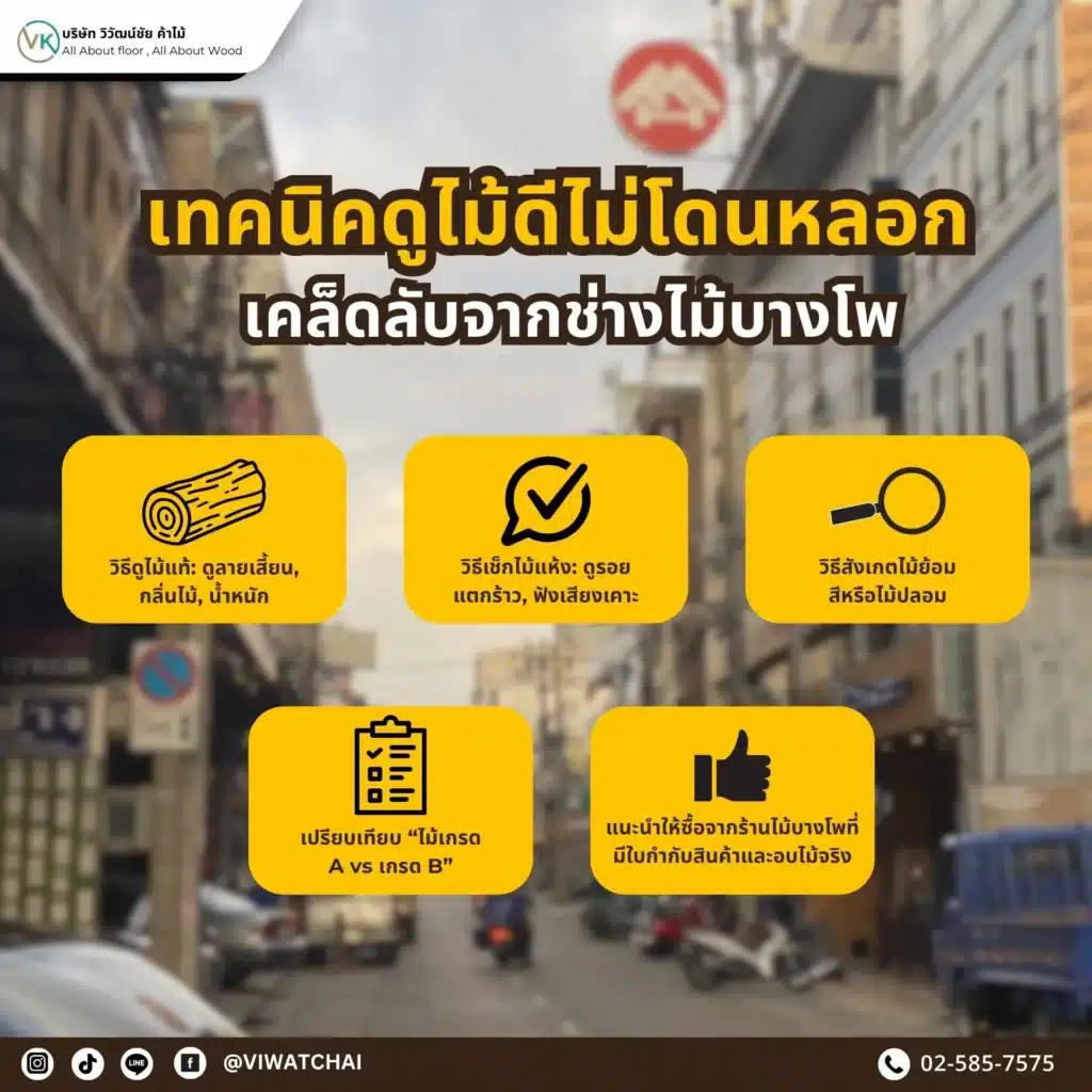 สื่อให้ Google เข้าใจว่าเกี่ยวกับ “การดูไม้ดี” และ “ร้านไม้บางโพ”