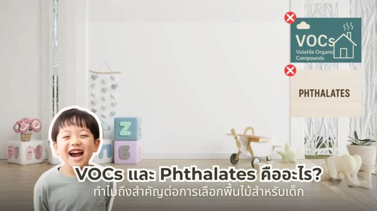 VOCs และ Phthalates คืออะไร และทำไมถึงสำคัญต่อการเลือกพื้นไม้สำหรับเด็ก