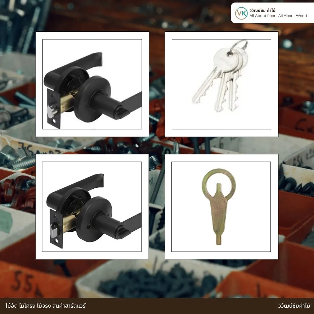 black-round-lever-door-handle-product-overview ภาพรวมมือจับก้านโยก ห้องทั่วไปสีดำ แบบกลม