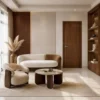 melamine-finished-teak-wood-interior-door-me1 (1) ประตูปิดผิวเมลามีน ลายไม้สัก ME1 ดีไซน์ลายไม้ธรรมชาติสำหรับงานตกแต่งภายใน