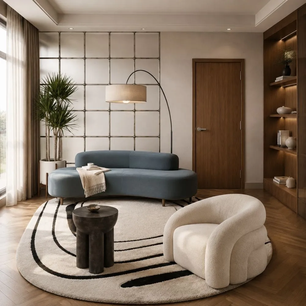 melamine-teak-wood-interior-door-application ตัวอย่างการใช้งานประตูปิดผิวเมลามีน ลายไม้สัก ในงานตกแต่งภายในบ้าน
