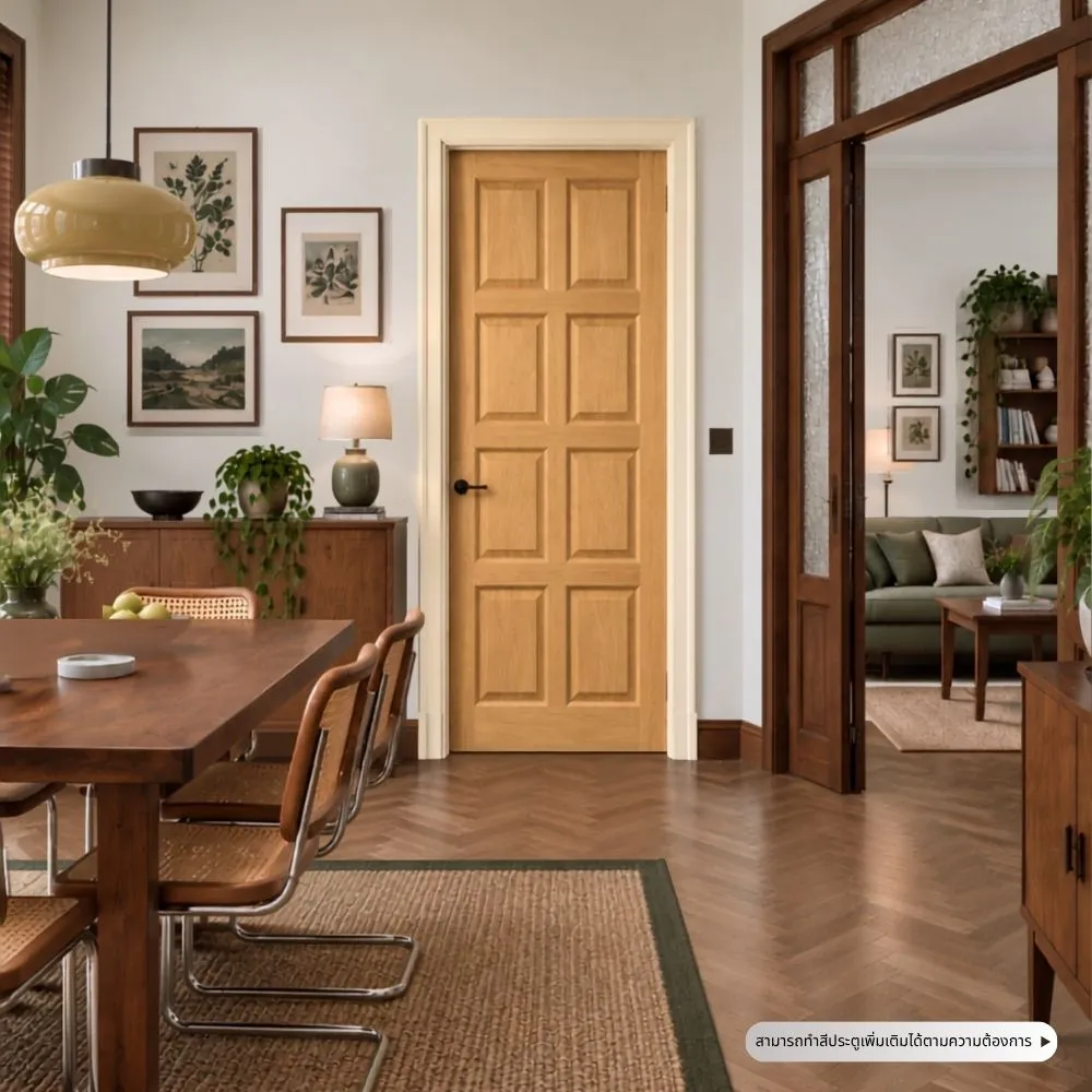 solid-wood-door-model-011-interior-application ตัวอย่างการใช้งานประตูไม้ รุ่น 011 ในงานตกแต่งภายในบ้านและโครงการ