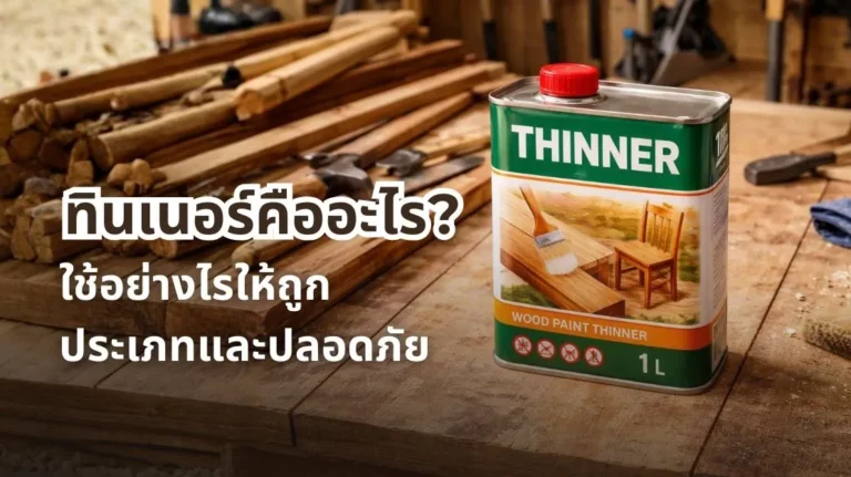 รูปภาพทินเนอร์คืออะไร? ใช้อย่างไรให้ถูกประเภทและปลอดภัย