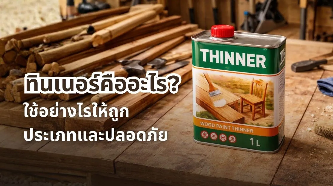 รูปภาพทินเนอร์คืออะไร? ใช้อย่างไรให้ถูกประเภทและปลอดภัย