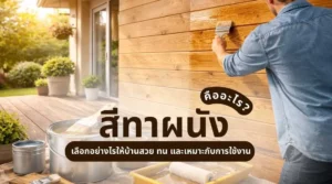 ภาพอธิบายสีทาผนัง คืออะไร พร้อมตัวอย่างผนังบ้านที่ทาสีสวยงามทั้งภายในและภายนอก