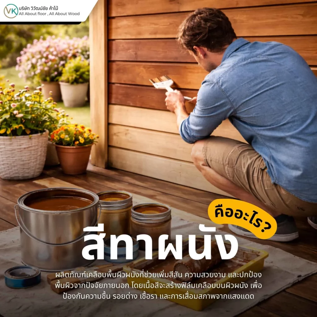 ภาพอธิบายสีทาผนัง คืออะไร พร้อมตัวอย่างผนังที่ทาสีเรียบร้อยภายในบ้าน