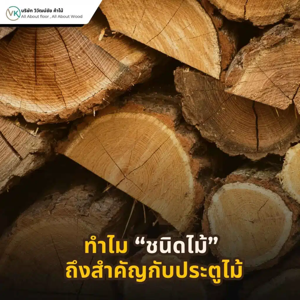 ชนิดไม้ที่แตกต่างกันส่งผลต่อความแข็งแรงและอายุการใช้งานของประตูไม้ ทั้งในงานภายในและภายนอก