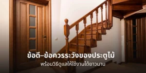 ข้อดี–ข้อควรระวังของประตูไม้ พร้อมวิธีดูแลให้ใช้งานได้ยาวนาน