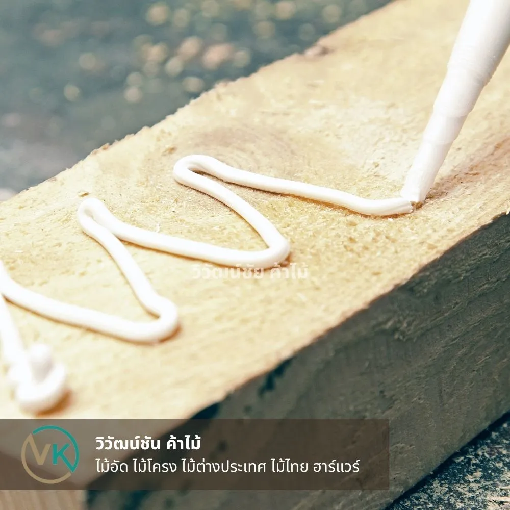 Applying TOA Latex Glue TOA กาวลาเท็กซ์ LA-35A สำหรับงานผลิตเฟอร์นิเจอร์ไม้