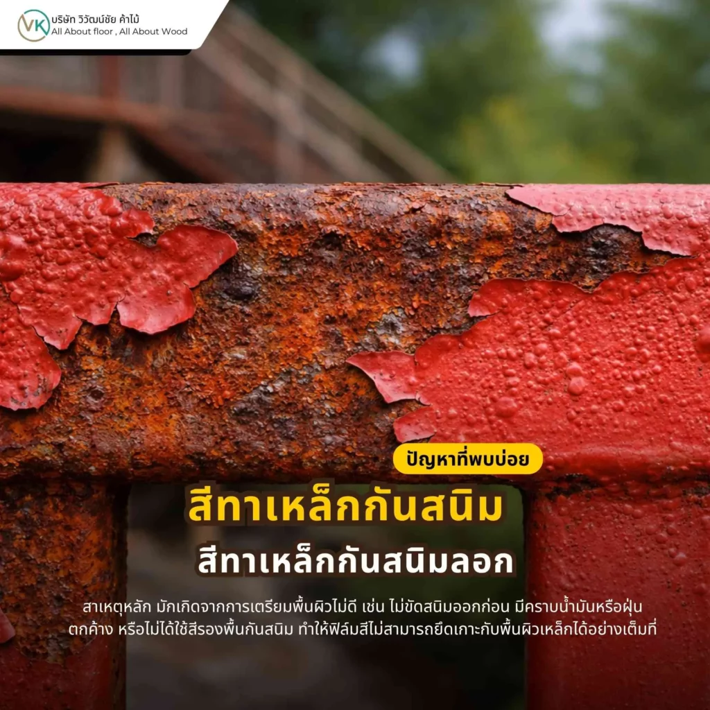 สีทาเหล็กกันสนิมลอก ปัญหาคลาสสิกที่เจอบ่อยที่สุดในงานสีเหล็ก