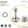 HAFELE กันชนประตูแม่เหล็ก ซิงค์อัลลอยด์สีนิกเกิ้ลด้าน สำหรับยึดประตูและลดแรงกระแทก