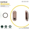 HAFELE มือจับบานเลื่อนสีทองแดง สำหรับประตูบานเลื่อนและตู้บานเลื่อน