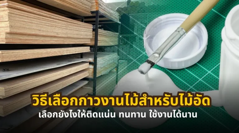 วิธีเลือกกาวงานไม้สำหรับไม้อัดให้ติดแน่นและทนทาน พร้อมเปรียบเทียบกาวสำหรับงานประกอบเฟอร์นิเจอร์และงานปิดผิว