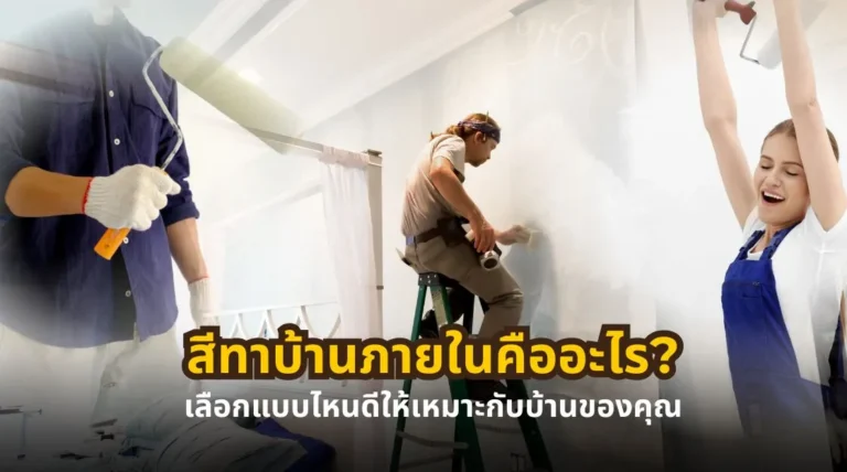 สีทาบ้านภายในคืออะไร มีกี่ประเภท พร้อมวิธีเลือกให้เหมาะกับแต่ละพื้นที่ในบ้าน