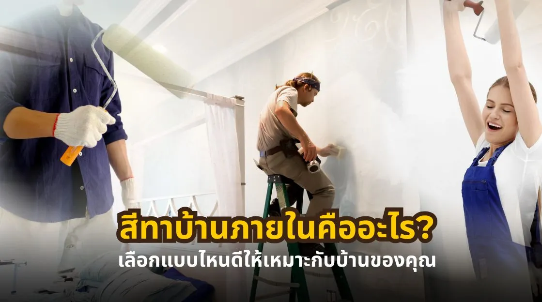 สีทาบ้านภายในคืออะไร มีกี่ประเภท พร้อมวิธีเลือกให้เหมาะกับแต่ละพื้นที่ในบ้าน