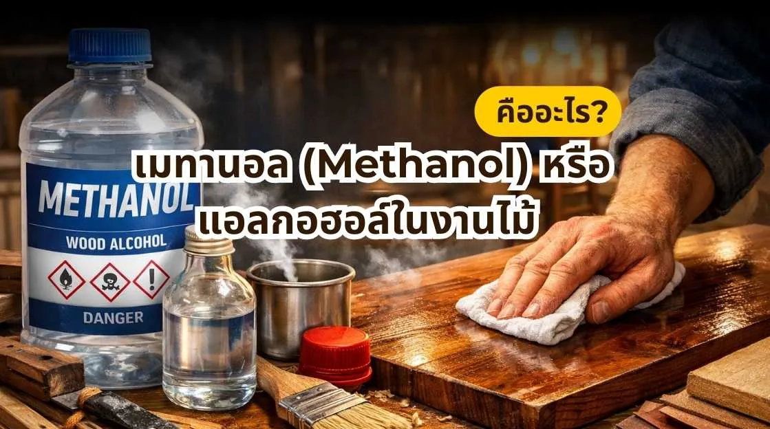 เมทานอล (Methanol) หรือ แอลกอฮอล์ในงานไม้ คืออะไร ใช้ในงานเฟอร์นิเจอร์และงานเคลือบไม้
