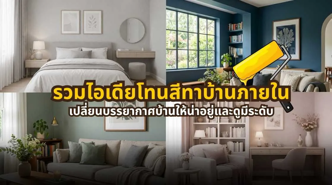 รวมไอเดียโทนสีทาบ้านภายในที่ช่วยเปลี่ยนบรรยากาศบ้านให้น่าอยู่และดูมีระดับมากขึ้น