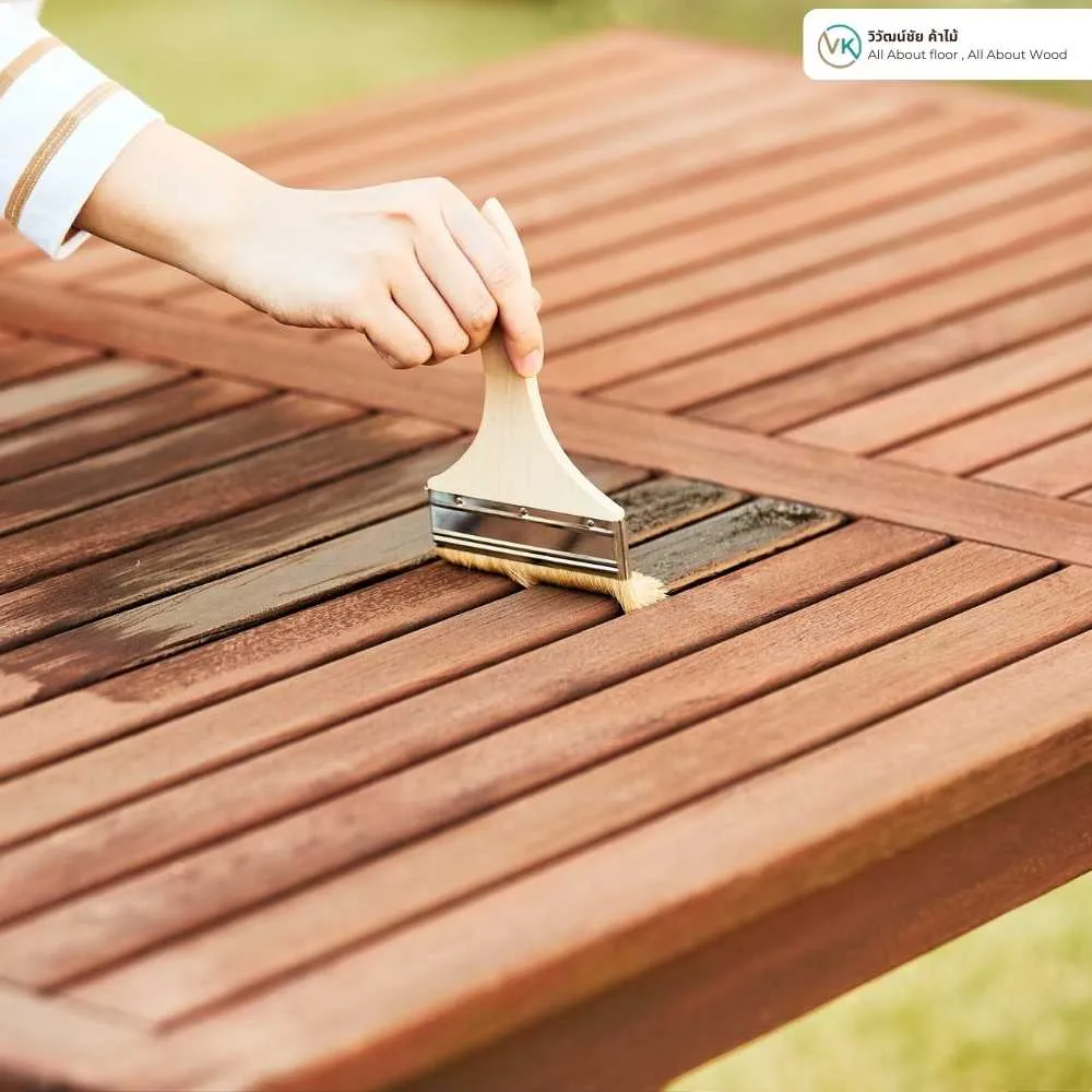 Ocean ตัวอย่างการใช้งานน้ำมันสน ในงานเคลือบไม้และงานเฟอร์นิเจอร์