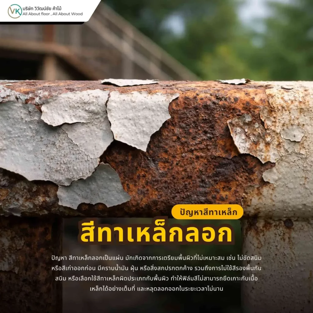 สีทาเหล็กลอกเกิดจากอะไร และวิธีแก้ไขปัญหาสีลอกบนพื้นผิวเหล็ก