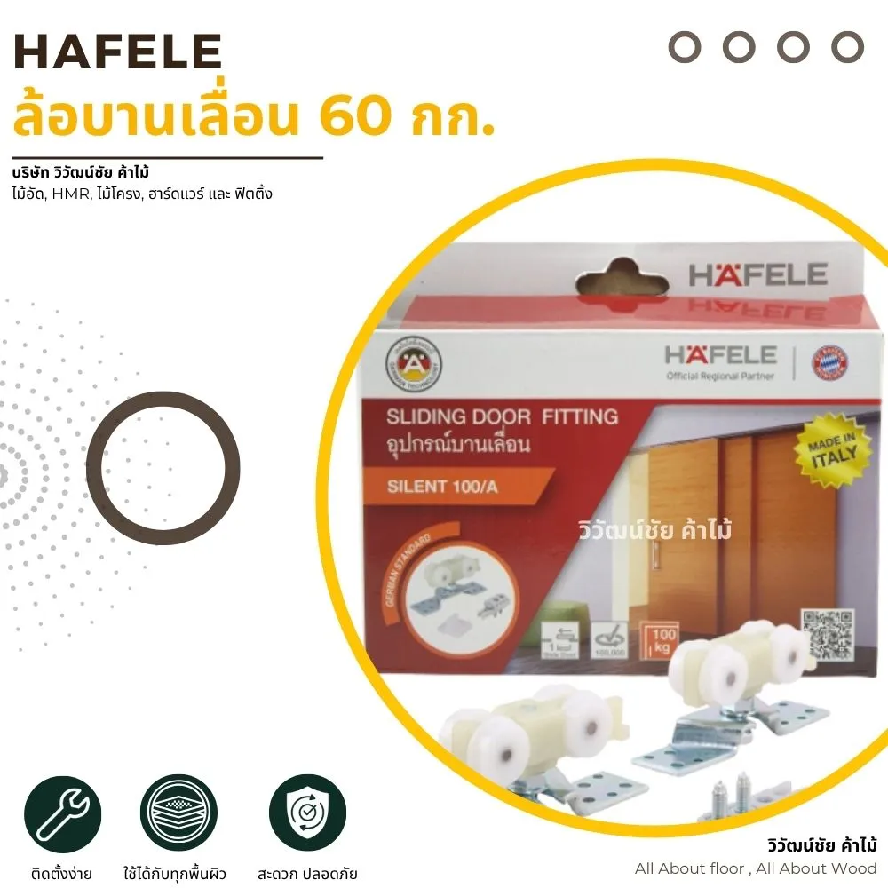 sliding-door-roller-60kg-cover-01 HAFELE ล้อบานเลื่อน 60 กก.