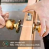standard-door-knob-lock-set-application ชุดลูกบิดประตู และ กุญแจรุ่นมาตรฐาน หลังติดตั้งใช้งานจริงบนบานประตู