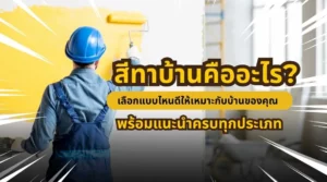 คู่มือเลือกสีทาบ้านครบทุกประเภท สำหรับบ้านที่ต้องการทั้งความสวยงามและความทนทาน