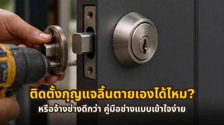 ติดตั้งกุญแจลิ้นตายเองได้ไหม หรือจ้างช่างดีกว่า คู่มือแบบเข้าใจง่าย