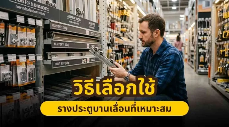 วิธีเลือกรางประตูบานเลื่อนให้เหมาะกับประตูและการใช้งานจริง