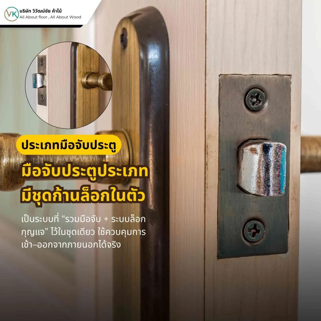 มือจับประตูแบบมีกุญแจ Keyed Entry ใช้กับประตูหน้าบ้านหรือประตูภายนอก