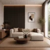 wpc-w-009-interior-application ตัวอย่างการใช้งานไม้ระแนง WPC รุ่น W-009 ตกแต่งผนังภายใน