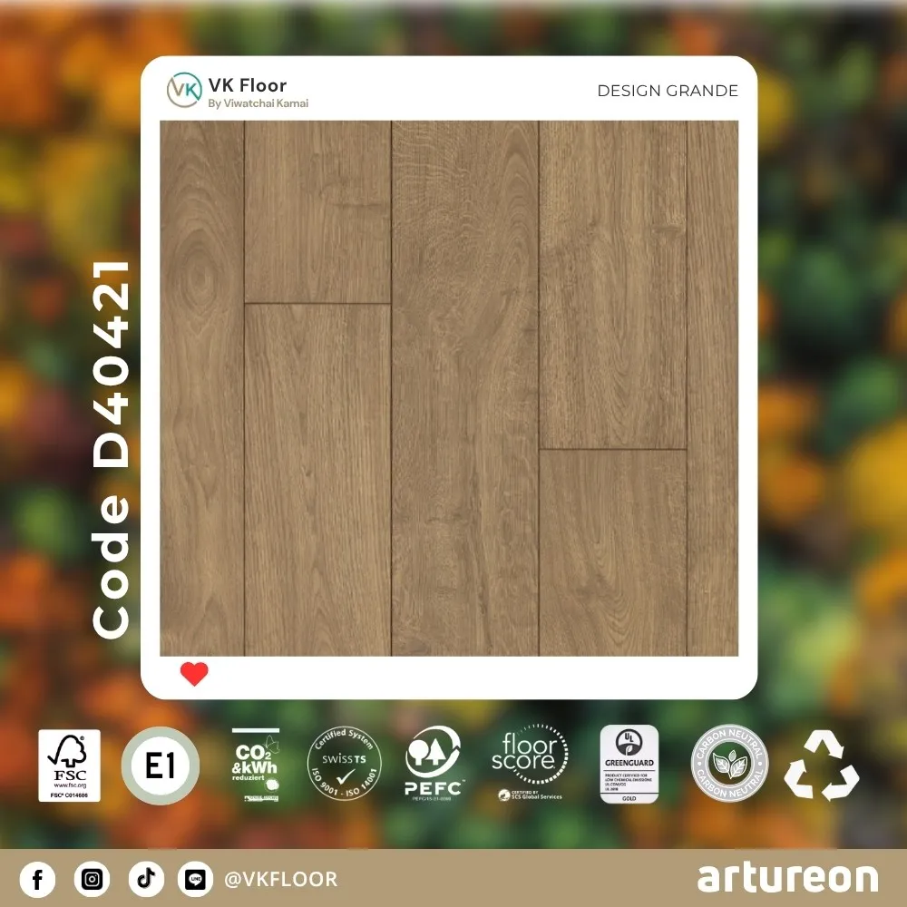 สีรหัส GRANDE D40421 พื้น Engineered Swiss Floor จาก Artureon