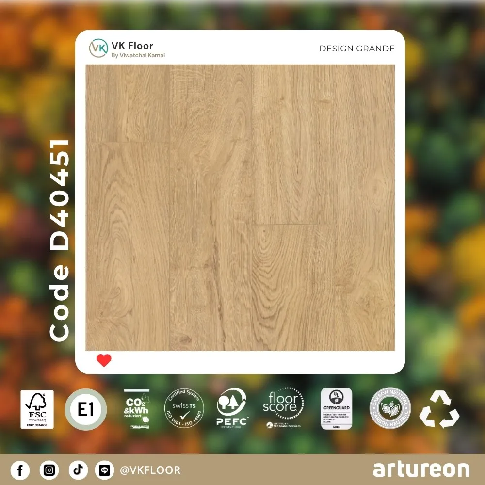 artureon-grande-d40451-color-code สีรหัส GRANDE D40451 พื้น Engineered Swiss Floor จาก Artureon