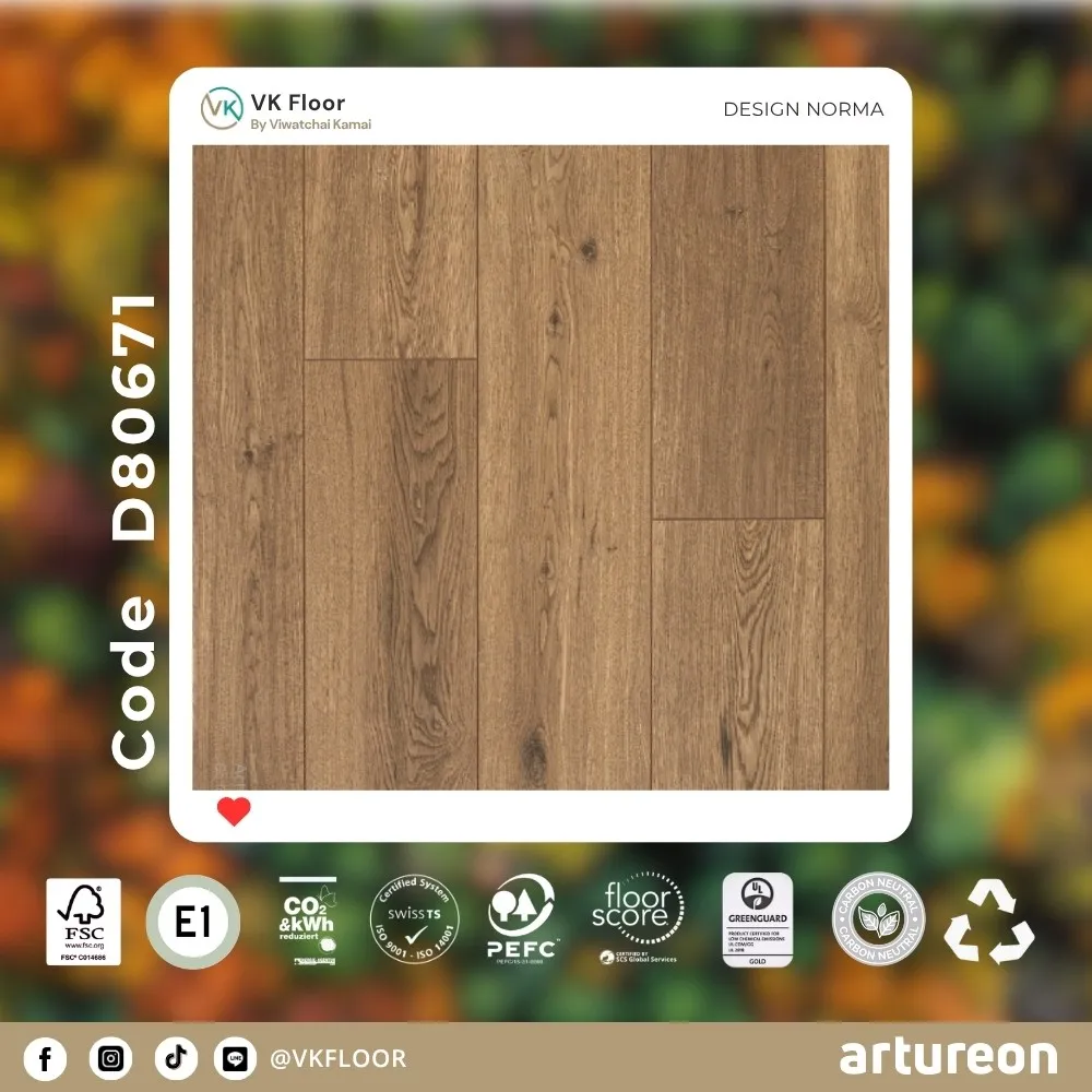 สีรหัส Norma D80671 พื้น Engineered Swiss Floor จาก Artureon