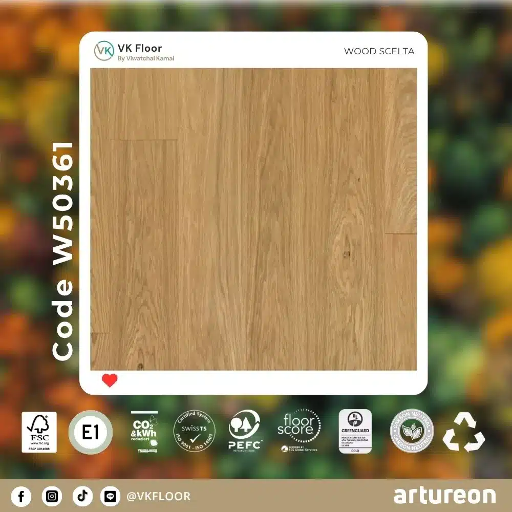 artureon-scelta-w50361-color-code สีรหัส SCELTA W50361 พื้น Engineered Swiss Floor โทนไม้ธรรมชาติจาก Artureon