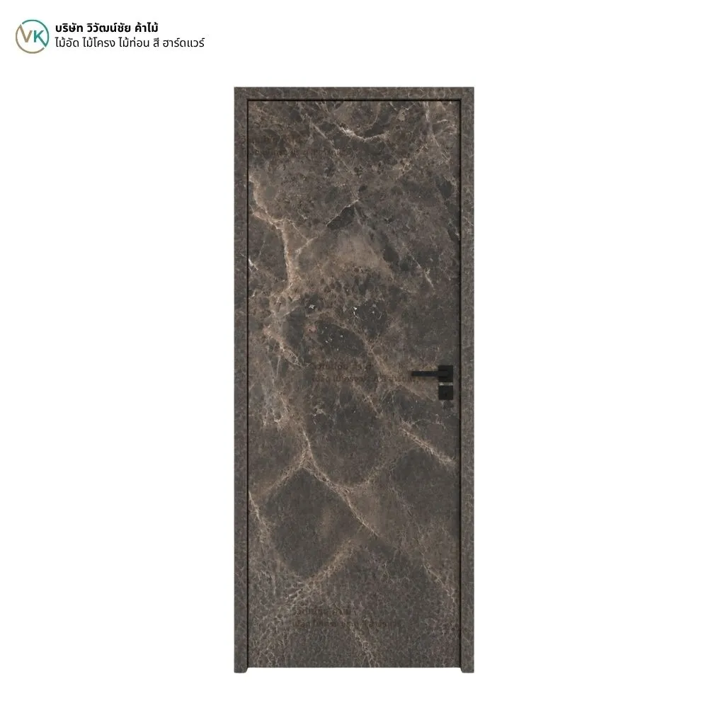hpl-breccia-marrone-plywood-interior-door-hpl02 ประตูไม้อัดปิดผิวลามิเนต Breccia Marrone HPL02 ดีไซน์ลายหินสำหรับงานตกแต่งภายใน