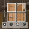 mlm10780-mag2-oak-melamine-interior-door-application ตัวอย่างการใช้งานประตูปิดผิวเมลามีน MLM10780 MAG2 ลายไม้โอ๊ค ภายในบ้าน