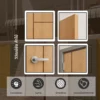 mlm10780-me4-teak-melamine-door-application ตัวอย่างการใช้งานประตูปิดผิวเมลามีน MLM10780 ME4 ลายไม้สัก ภายในบ้าน