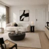 modern-interior-with-m01-plywood-door ประตูไม้อัดสไตล์โมเดิร์น M01 ตัวอย่างงานตกแต่งภายในสไตล์โมเดิร์น
