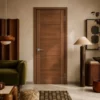 modern-interior-with-mlm106700-mag2-oak-door. ประตูปิดผิวเมลามีน MLM106700 MAG2 ลายไม้โอ๊ค ตัวอย่างงานตกแต่งภายในสไตล์โมเดิร์น