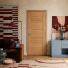 modern-interior-with-mlm10780-mag2-oak-door ประตูปิดผิวเมลามีน MLM10780 MAG2 ลายไม้โอ๊ค ตัวอย่างงานตกแต่งภายในสไตล์โมเดิร์น