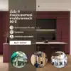 new-burgundy-7966-solid-color-laminate-application ตัวอย่างการใช้งานแผ่นลามิเนตสีพื้น New Burgundy 7966 สำหรับงานเฟอร์นิเจอร์และตกแต่งภายใน