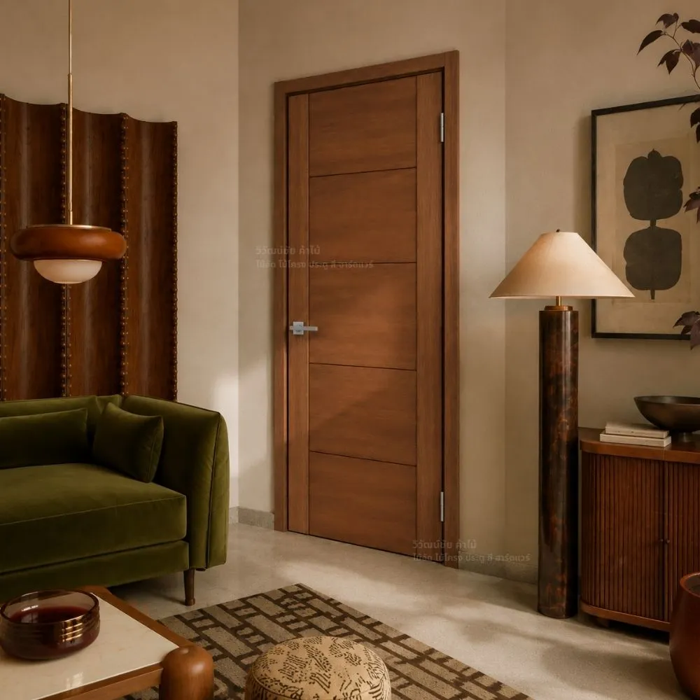 oak-melamine-door-mlm106700-mag2-lifestyle ประตูปิดผิวเมลามีน MLM106700 MAG2 ลายไม้โอ๊ค ตัวอย่างการใช้งานจริงในงานตกแต่งภายใน