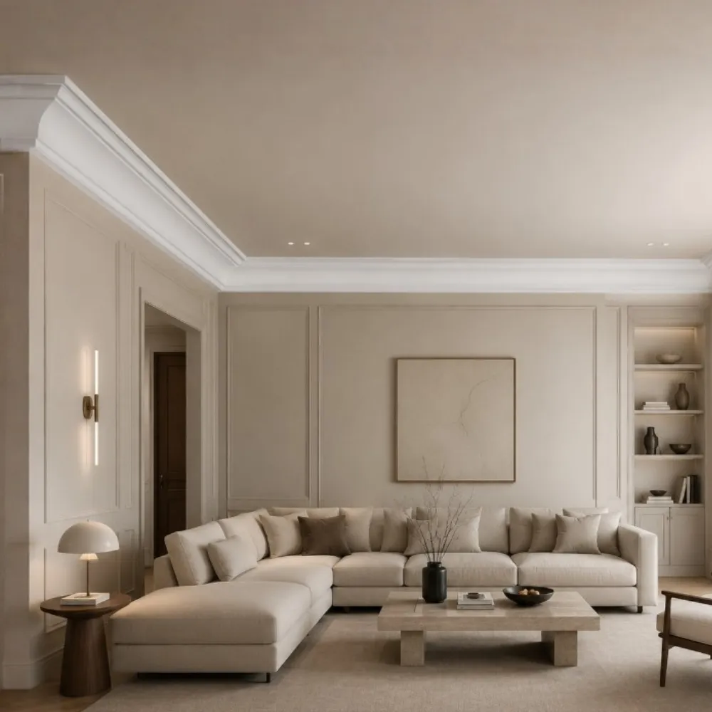 polyurethane-model-015-interior-design ตัวอย่างการใช้งานบัวโพลียูรีเทน รุ่น 015 สำหรับตกแต่งผนังและเพดานภายใน