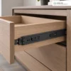 2-section-drawer-slide-45-black-galvanized-application ตัวอย่างการใช้งานรางลิ้นชักแบบสองตอน 45 สีกัลวาไนซ์ดำ