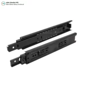 2-section-drawer-slide-45-black-galvanized-cover-02 รางลิ้นชักแบบสองตอน 45 สีกัลวาไนซ์ดำ