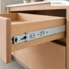 2-section-soft-close-drawer-slide-45-application ตัวอย่างการใช้งานรางลิ้นชักแบบสองตอน พร้อมระบบปิดแบบนุ่มนวล 45 กับลิ้นชัก