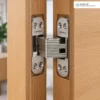 concealed-hinge-for-thick-wood-application ตัวอย่างการใช้งานบานพับซ่อน สำหรับไม้หนา