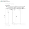 loft-sliding-door-hardware-set ขนาดอุปกรณ์บานเลื่อนรูปแบบ Loft